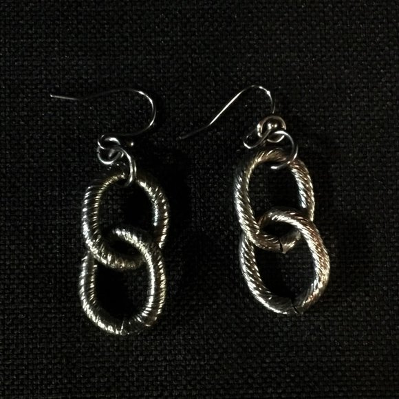 Edgy Black Earrings - Picture 1 of 2